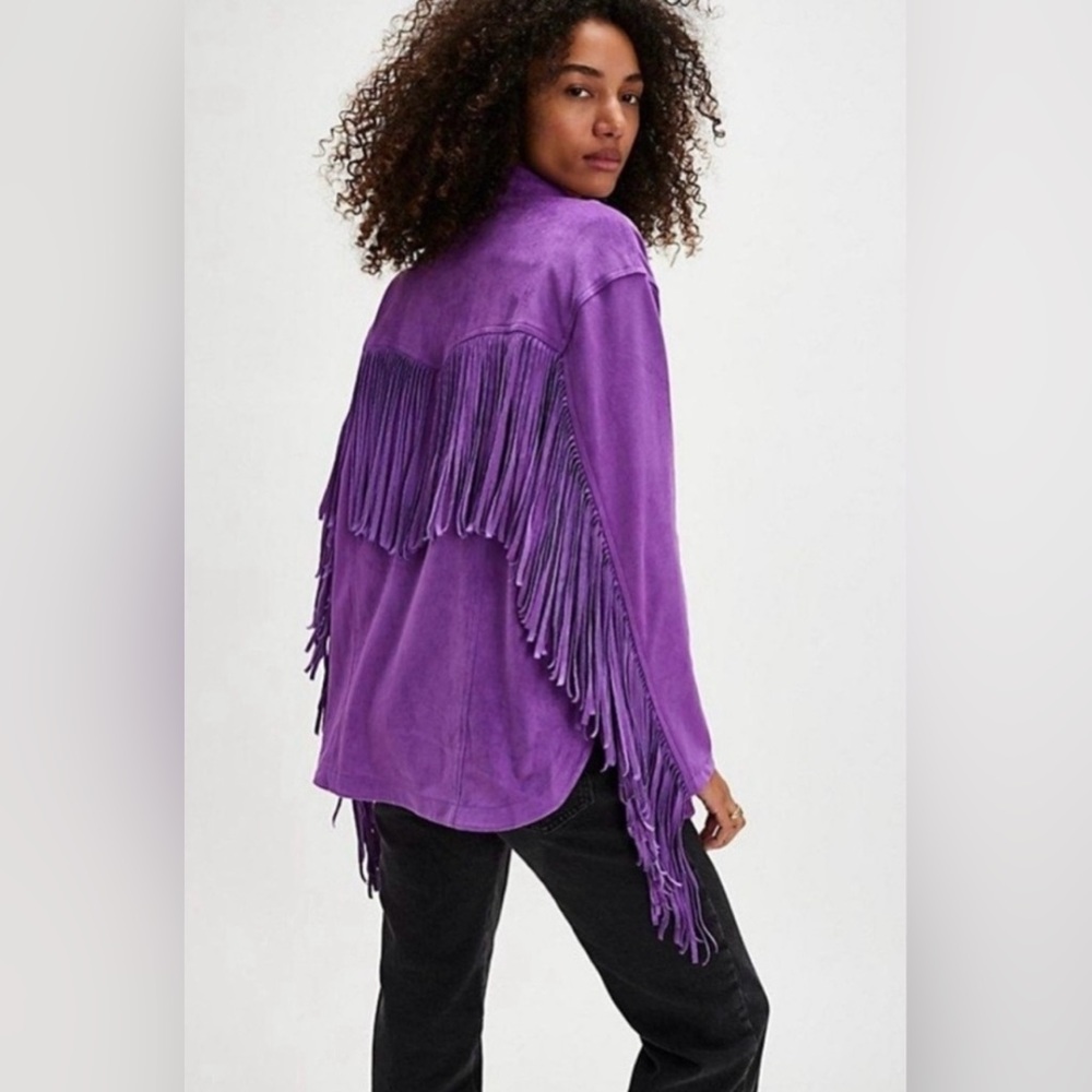 We the Free Fringe Out Vegan Suede Jacket — Small SOLD OUT color!